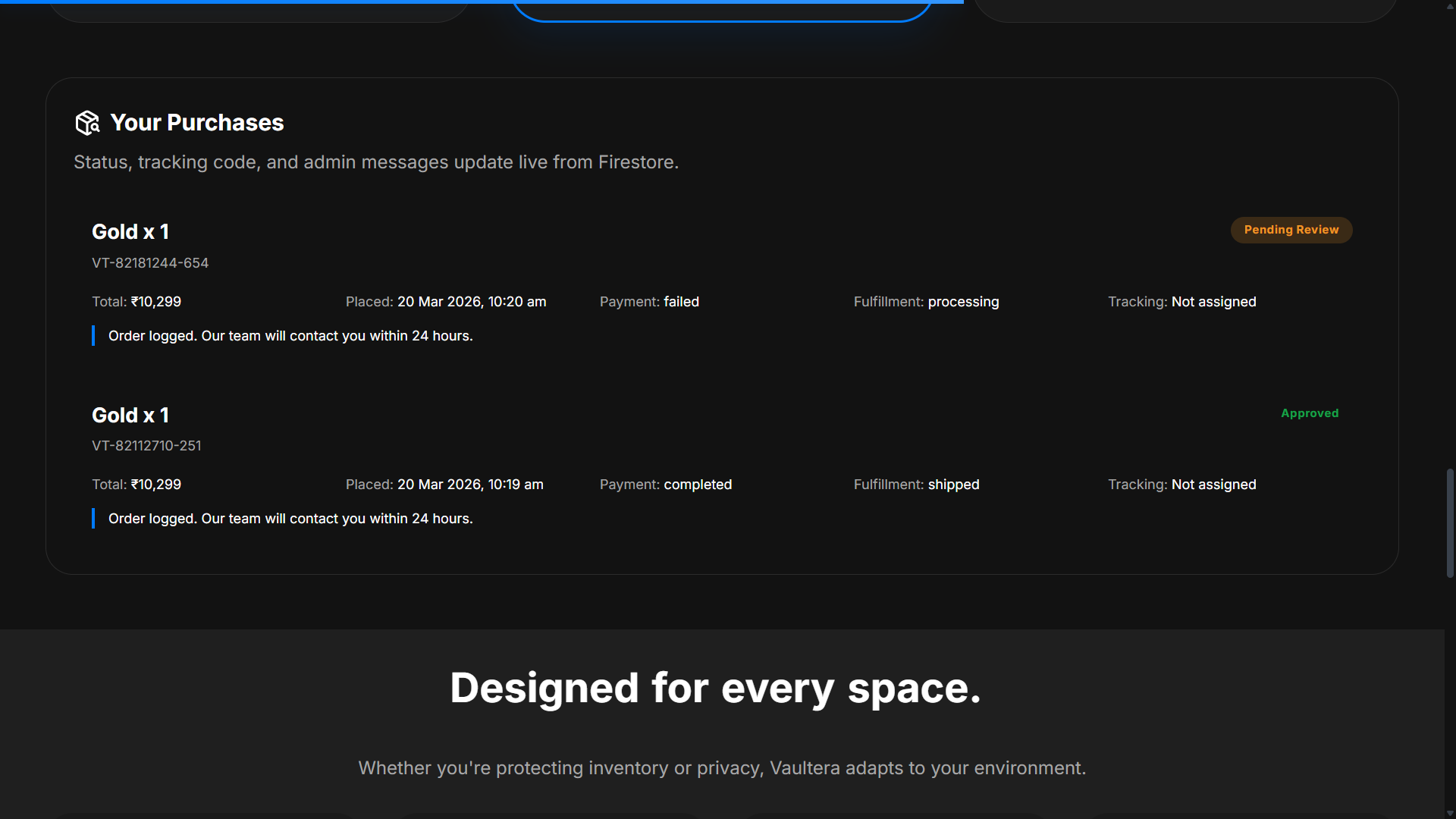 Vaultera screenshot 3